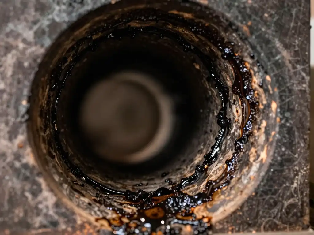 image of Creosote Buildup in a chimney in Kansas City