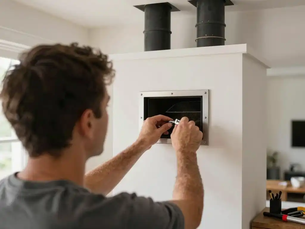 Professional direct vent fireplace installation in Kansas City residence