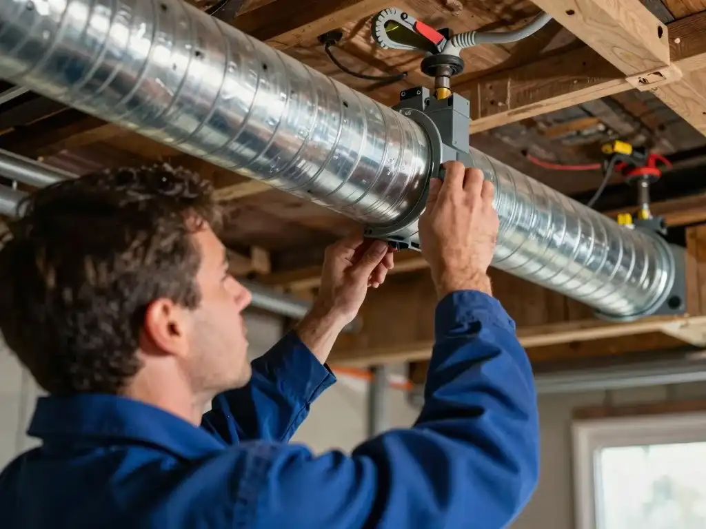 Furnace venting installation service in Kansas City home